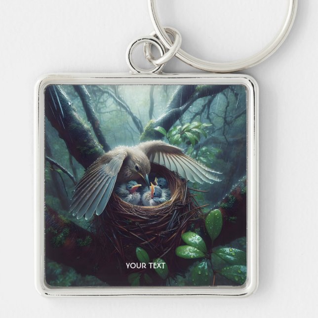 Chaveiro Fantasy Cuja Chuva De Pássaro (Frente)