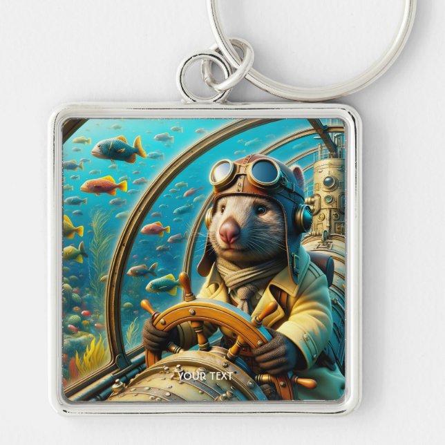 Chaveiro Fantasy Cut Wombat Pilot Underwater (Frente)