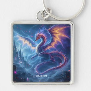 Chaveiro Fantasy Cute Blue Dragon City