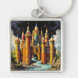 Chaveiro Fantasy Cute Castle De Lápis