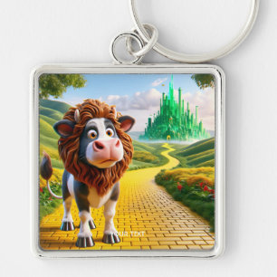 Chaveiro Fantasy Cute Cow Lion Road