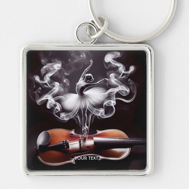 Chaveiro Fantasy Cute Dancing Ballerina Violin (Frente)