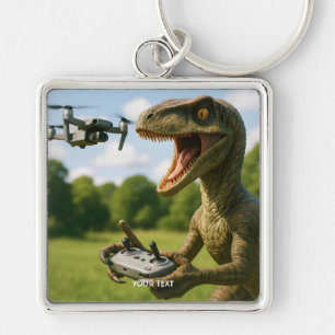Chaveiro Fantasy Cute Dinossaur Drone Forest