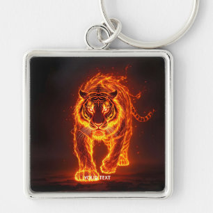 Chaveiro Fantasy Cute Fire Big Tiger