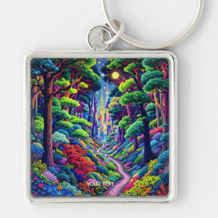 Chaveiro Fantasy Cute Forest And City