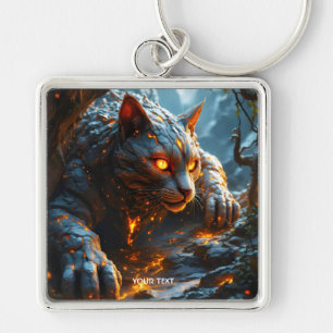 Chaveiro Fantasy Cute Lava Fire Tiger