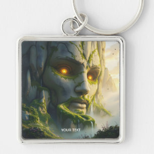 Chaveiro Fantasy Cute Man Face Rock