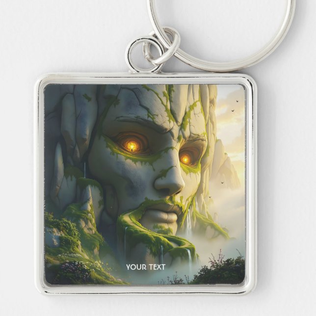 Chaveiro Fantasy Cute Man Face Rock (Frente)