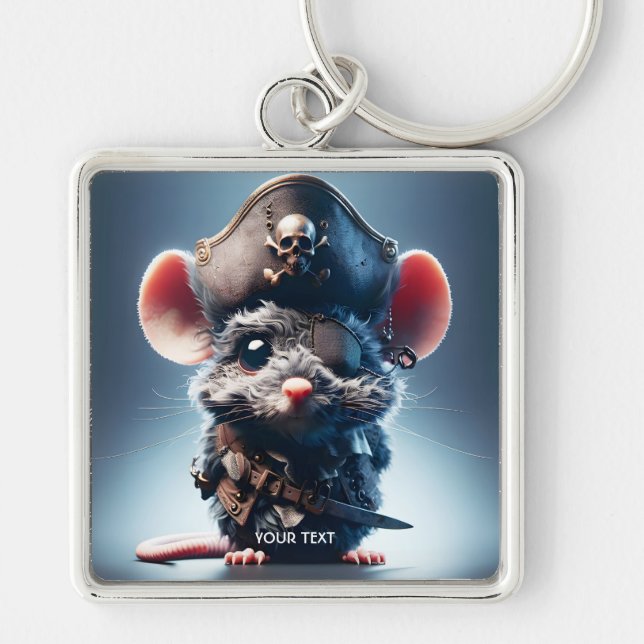 Chaveiro Fantasy Cute Mouse Pirate Hat (Frente)