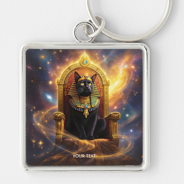 Chaveiro Fantasy Cute Pharaoh Regal Cat (Frente)