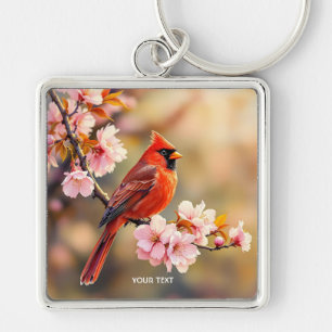 Chaveiro Fantasy Cute Red Bird Cherry
