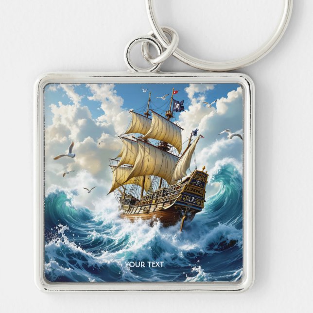 Chaveiro Fantasy Cute Ship Storm (Frente)