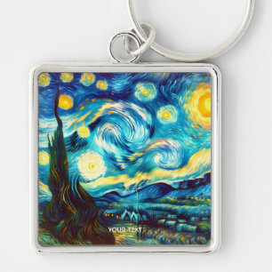 Chaveiro Fantasy Cute Van Gogh Inspirou