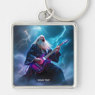 Chaveiro Fantasy Cute Wizard Tocando Violão