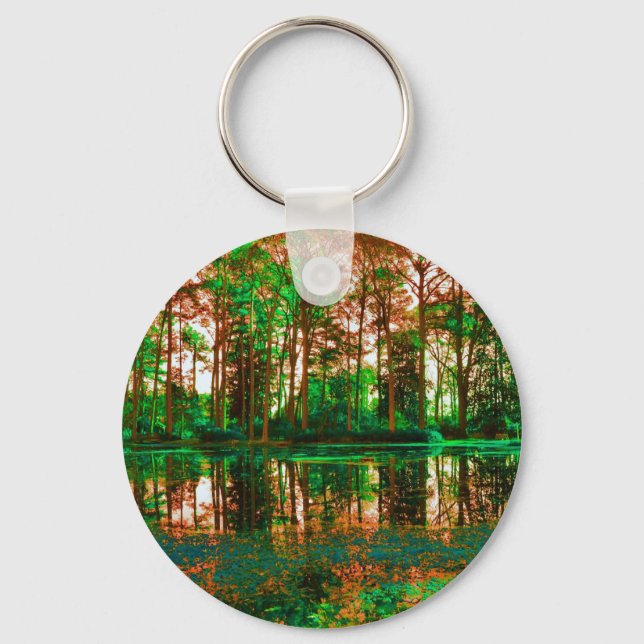Chaveiro Fantasy Forest por Shirley Taylor (Frente)