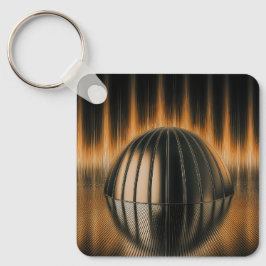 Chaveiro Fantasy Image Bronze Halfdome On Reflected Surface