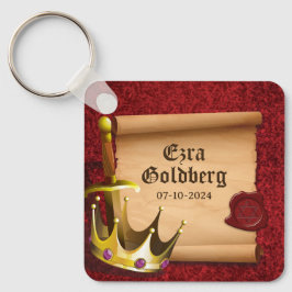 Chaveiro Fantasy Sword Crown Medieval Bar Mitzvah