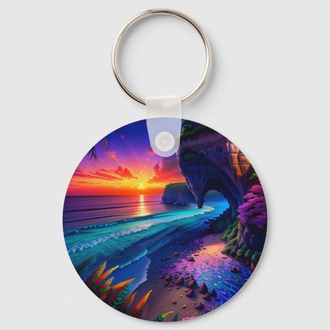 Chaveiro Fantasy Tropical Beach Four (Frente)