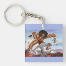 Fantasy Watercolor Illustration Beast ride Tiger