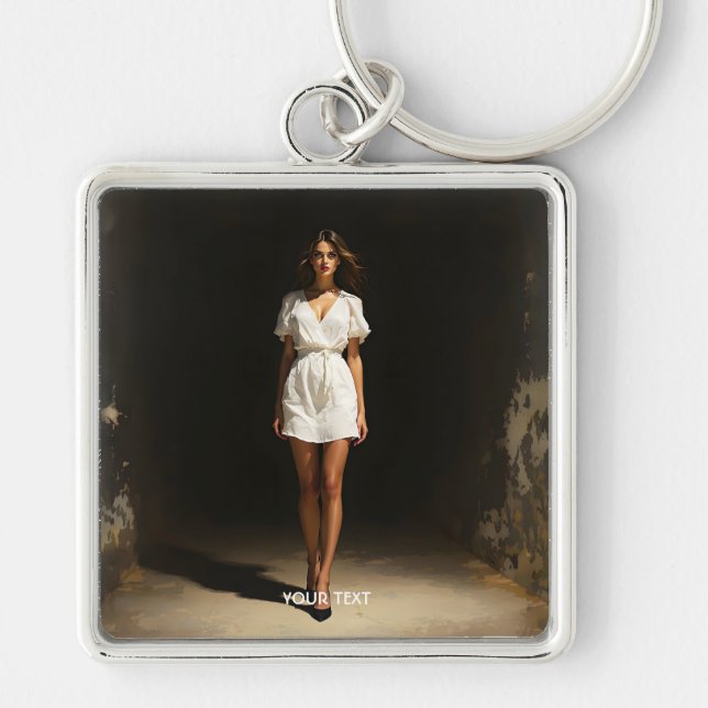 Chaveiro Fantasy White Vress Girl (Frente)