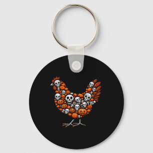 Chaveiro Farinha-De-Feira-De-Frango-Do-Halloween