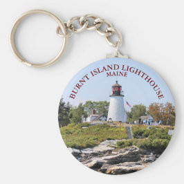 Chaveiro Farol da Ilha Queimada, Maine Keyring