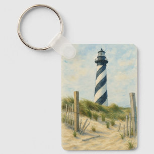 Chaveiro Farol de Cape Hatteras em Aquarela