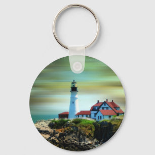 Chaveiro Farol de Portland da casa clara