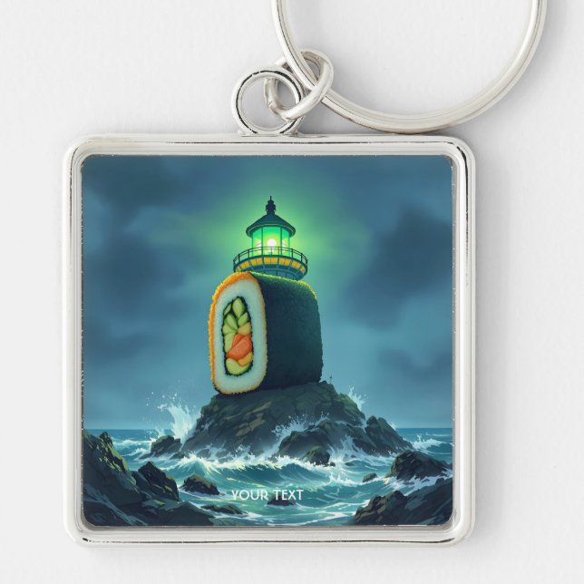 Chaveiro Farol de Sushi Gigante Fantasia Fofa (Frente)