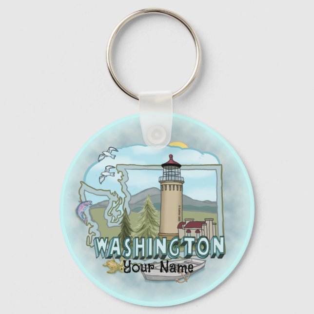 Chaveiro Farol de Washington (Frente)