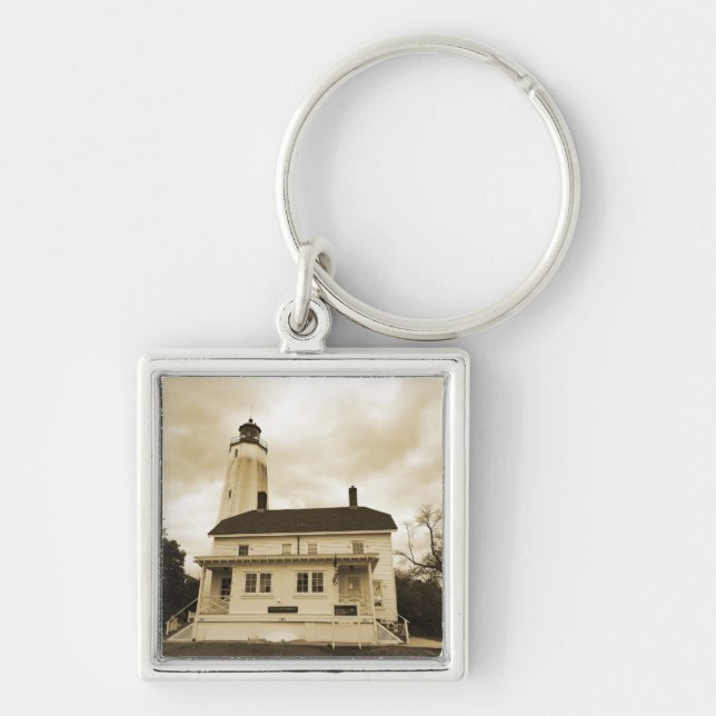 Chaveiro Farol Sandy Hook (Frente)