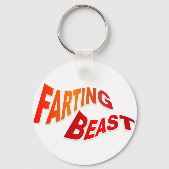 Chaveiro FARTING BEAST - humor insinuante hilário (Frente)