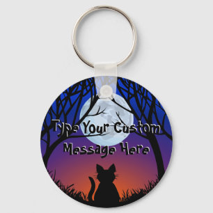 Chaveiro Fat Cat Keychain Personalized Cat Art Keychains