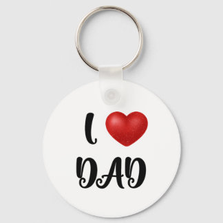 Chaveiro Father's Day I Love Dad Heart Explosion Gift 