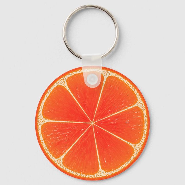 Chaveiro Fatia de Fruta de Laranja de Citrus Blood (Frente)