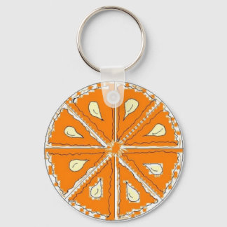 Chaveiro Fatia de Laranja Suculenta