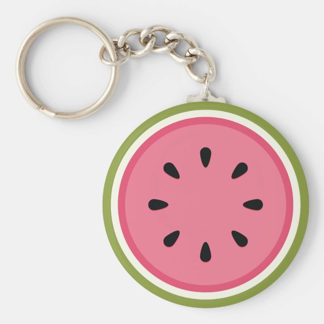 Chaveiro Fatia de Melancia Rosa (Frente)