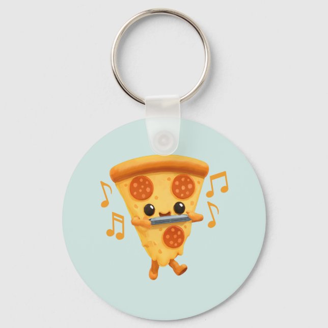 Chaveiro Fatia Reproduzindo uma Corte Harmonica (Frente)