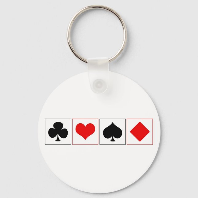Chaveiro Fatos para jogar cartas (Frente)
