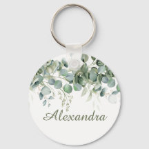 Favor de Damas de Honra Floral Branco Personalizad