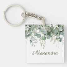 Favor de Damas de Honra Floral Branco Personalizad