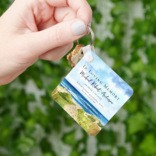 Chaveiro Favor do Funeral Memorial do Beach Ocean