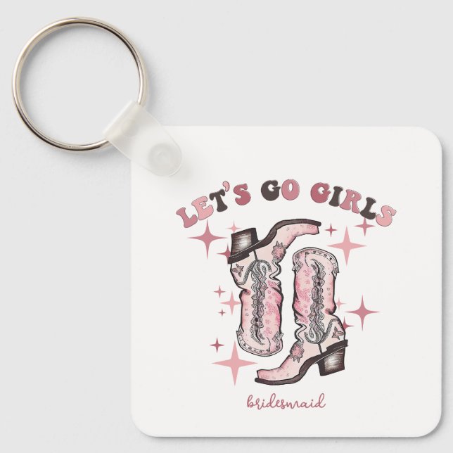 Chaveiro Favor para Despedida de Solteira Vamos Meninas (Frente)