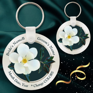 Chaveiro Favores personalizados da magnólia para alguma