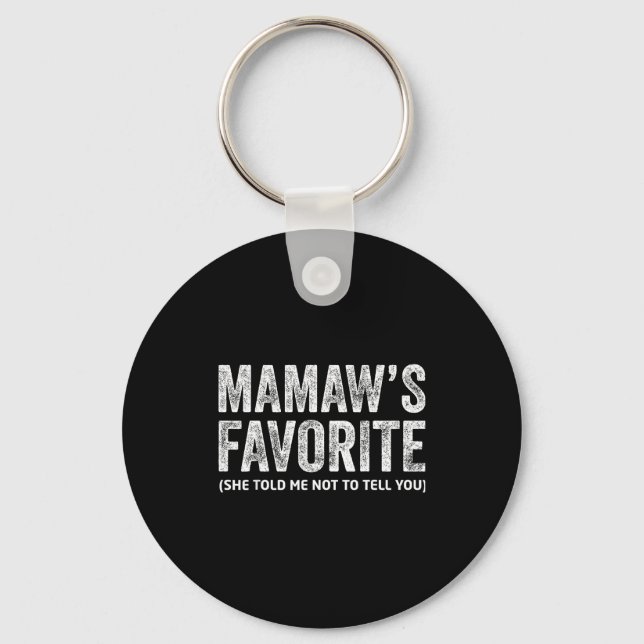 Chaveiro Favorito da Mamaw Engraçada Vintage  (Frente)