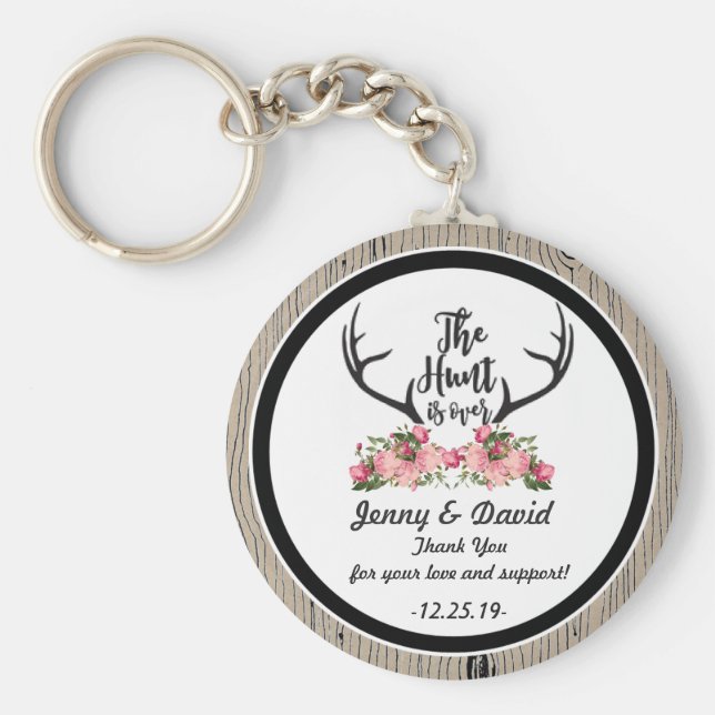 Chaveiro Favorito personalizado de casamento do anel de cha (Frente)