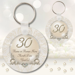 Chaveiro Favoritos de aniversário de 30 anos personalizados