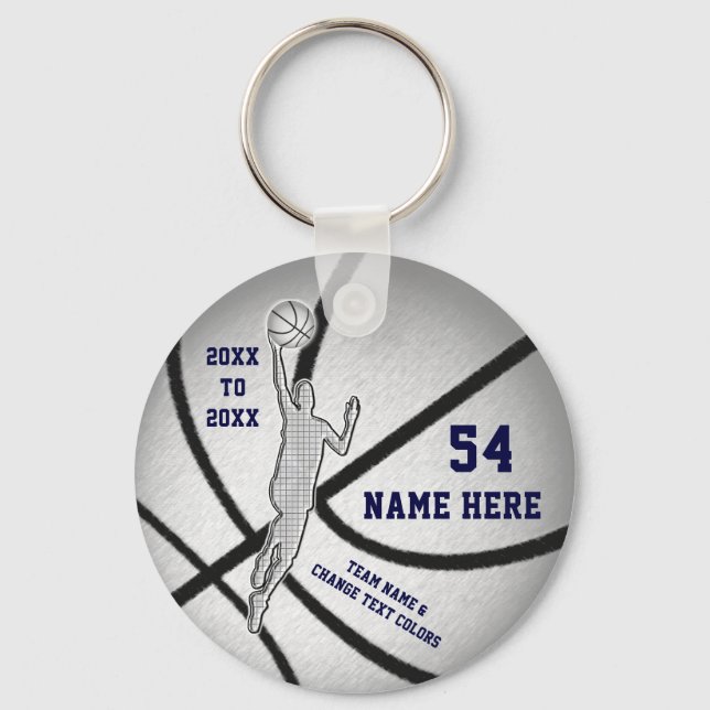 Chaveiro Favoritos para festas de basquete personalizados e (Frente)