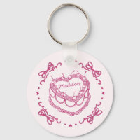 Favorzinho de Bolo de Cereja Coquette Coração Retr