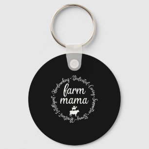 Chaveiro Fazenda Mamãe Trabalhadeira Dedicada Cabra Galinha
